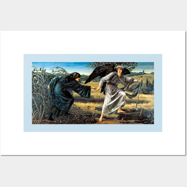 Love and the Pigrim - Edward Coley Burne-Jones Wall Art by forgottenbeauty